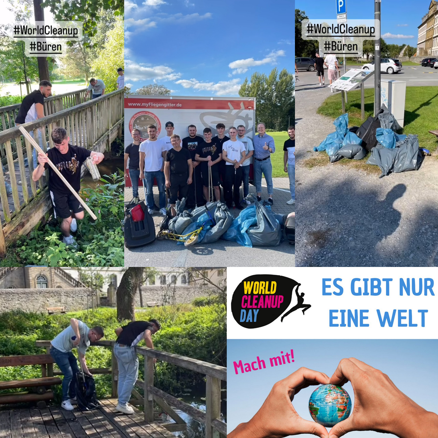 Sander Gruppe beteiligt sich am World Cleanup Day 2023 in Büren