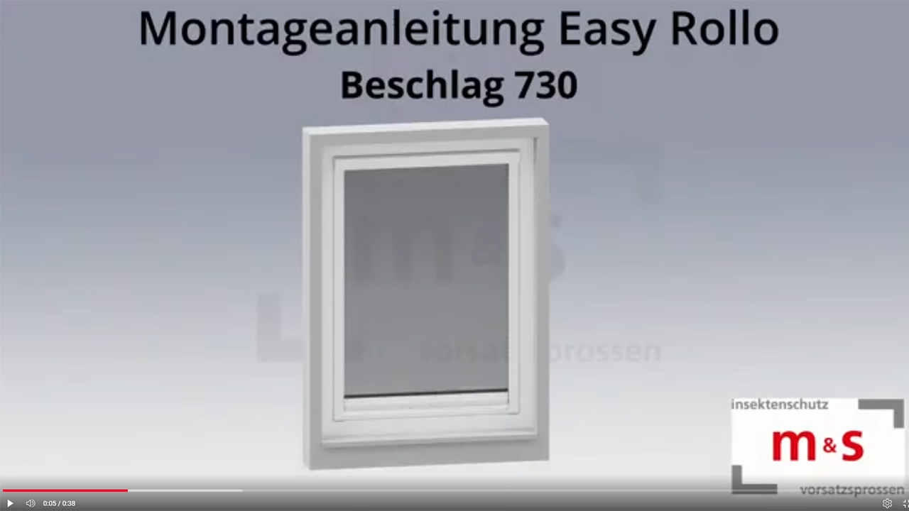 Montageanleitung Easy Rollo Beschlag 730 von ms