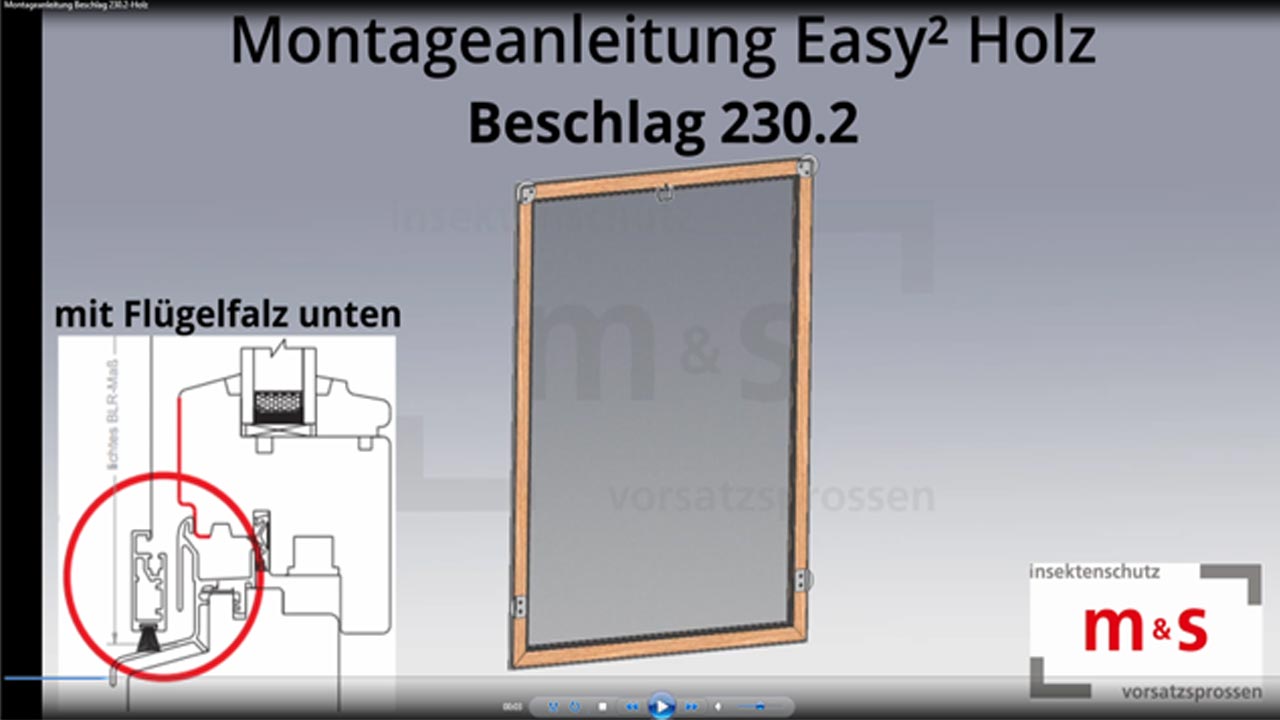Montagevideo ms Easy² Holz Beschlag 230 2